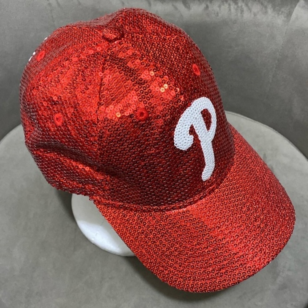 Phillies - Victoriaâs Secret PINK Sequin Cap Baller Hat đ§˘đĽMAKE AN OFFERđĽ - Picture 6 of 13